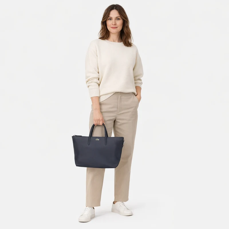 Lacoste L.12.12 Concept Tote - Henkeltasche 28 cm (eclipse)