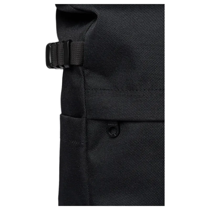 Sandqvist Icon Rolltop - Rucksack M 14" 60 cm (black/ black with black leather)