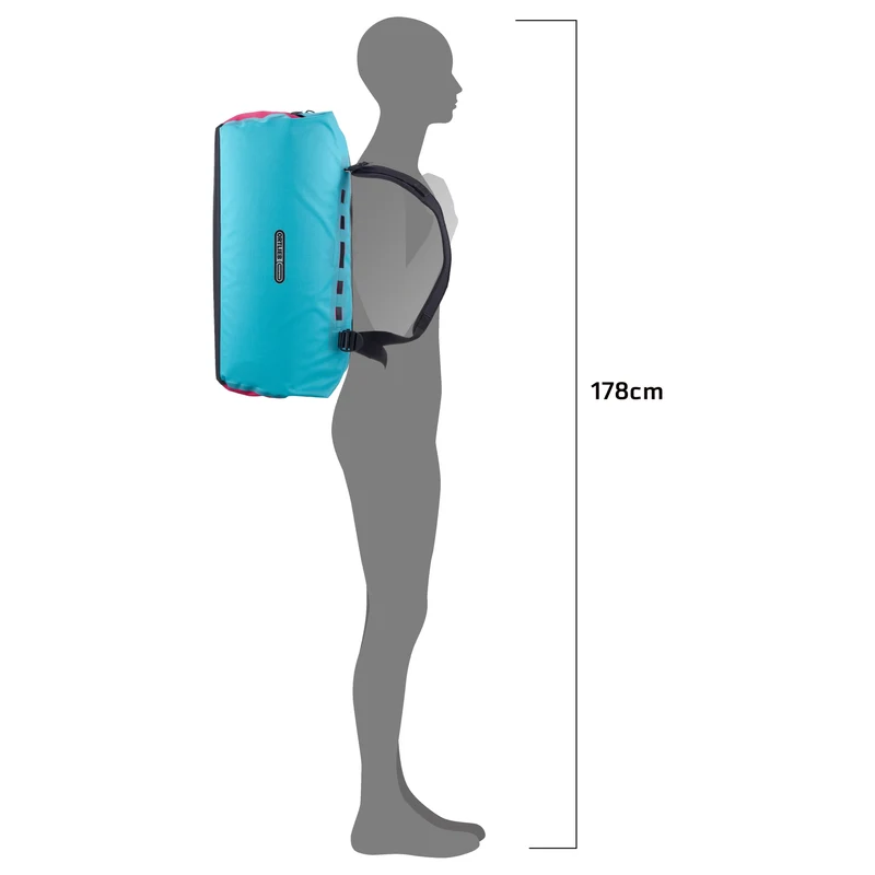 Ortlieb Duffle Lite 60 - Reisetasche / Rucksack 58 cm (blue cyber pink)