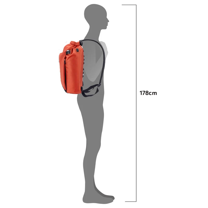 Ortlieb Vario Lite 22 Hinterradtasche - Rucksack 49 cm (rooibos)
