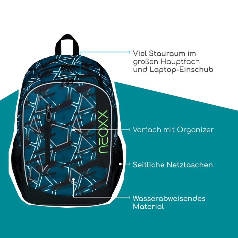 Neoxx FLOW - Schulrucksack 42.5 cm (Flash yourself)