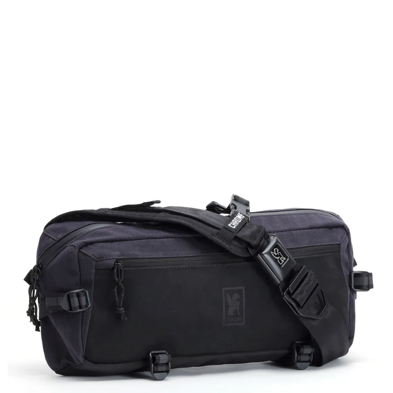 Chrome Kadet Nylon 9 - Umhängetasche 43 cm (black canvas leather)