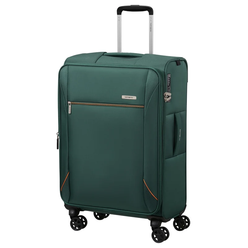 Samsonite Base Breeze - 4-Rollen Trolley 67 cm erw. (dark green)