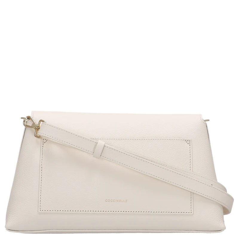 Coccinelle Nikla - Schultertasche 30 cm (pearl/cognac)
