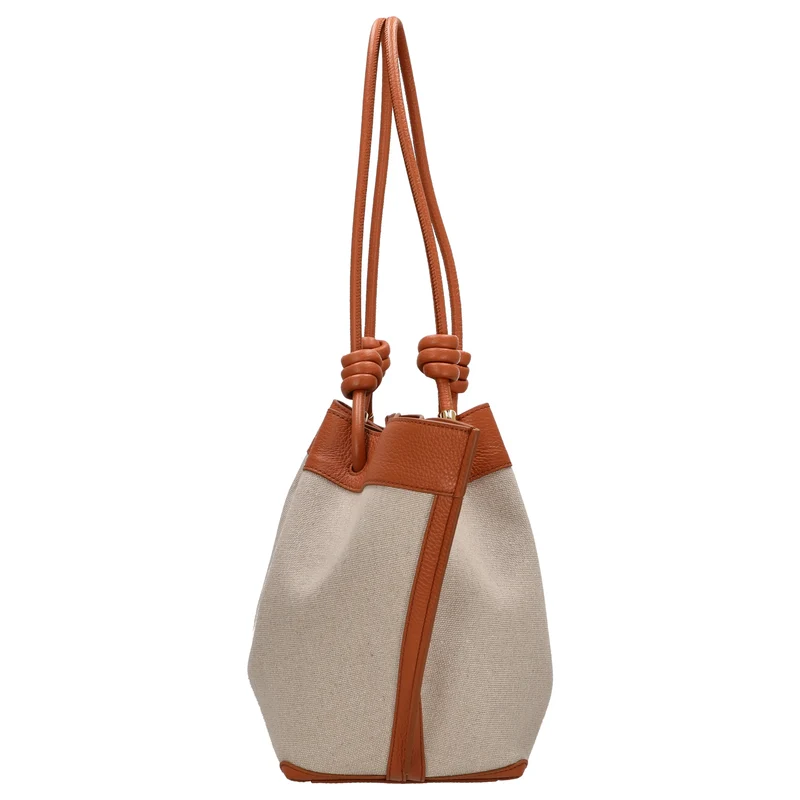 Coccinelle Finn Canvas - Henkeltasche 25 cm (natural/crab)