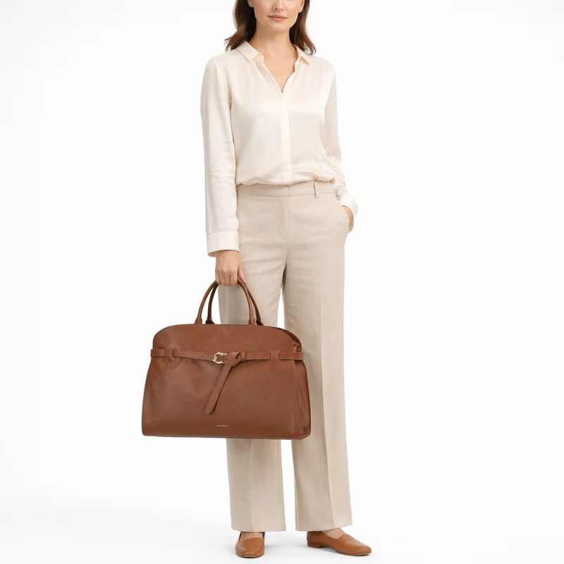 Coccinelle Sabine - Henkeltasche 43 cm (cognac)