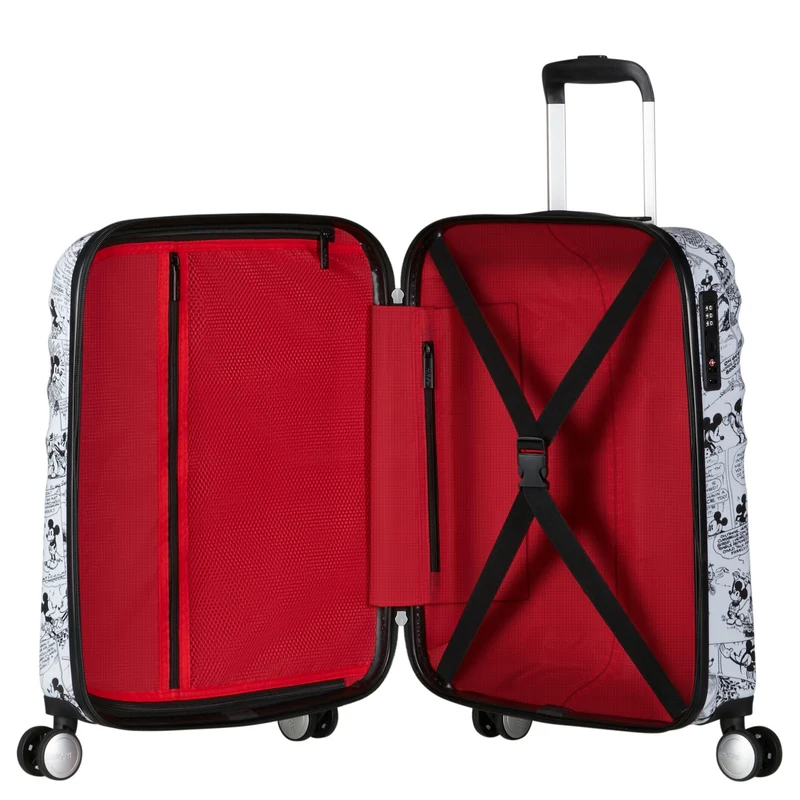 American Tourister Wavebreaker Disney - 4-Rollen-Kabinentrolley 55 cm (weiß)