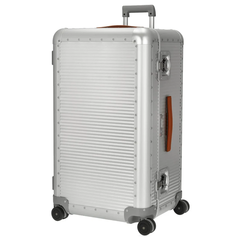 FPM Milano Bank aluminum Trunk on Wheels - 4-Rollen-Trolley 75,5 cm (moonlight silver)