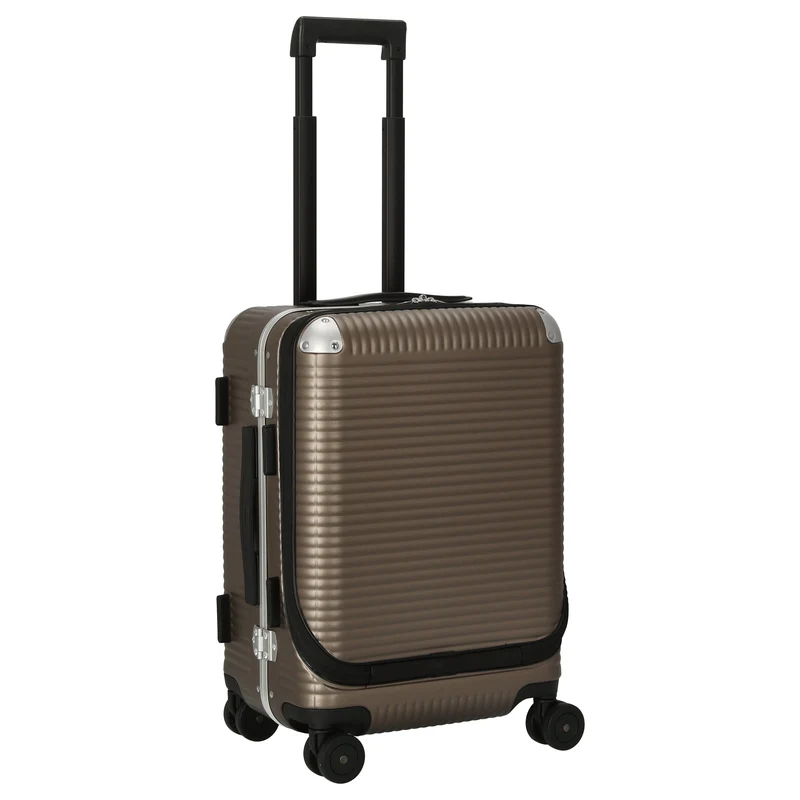 FPM Milano Bank Light Spinner 53 front pocket - 4-Rollen-Kabinentrolley 53 cm (matt almond)