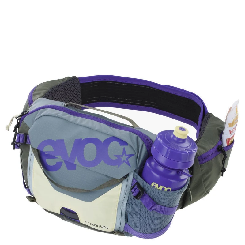 Evoc Hip Pack 3 - Gürteltasche 28 cm (steel/violet/dark olive)