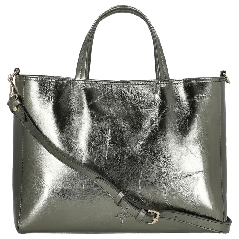 Joop Metallico Elea - Henkeltasche 35 cm (burnt olive)