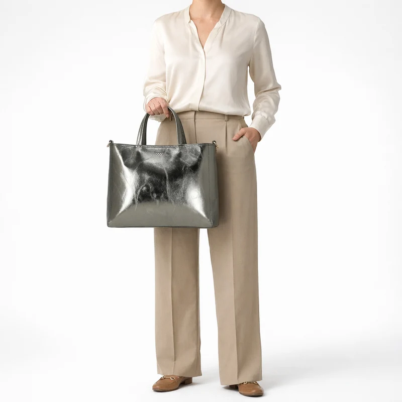 Joop Metallico Elea - Henkeltasche 35 cm (burnt olive)
