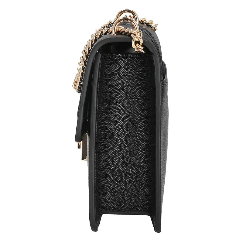 Seidenfelt Roros - Schultertasche 21 cm (black/gold)