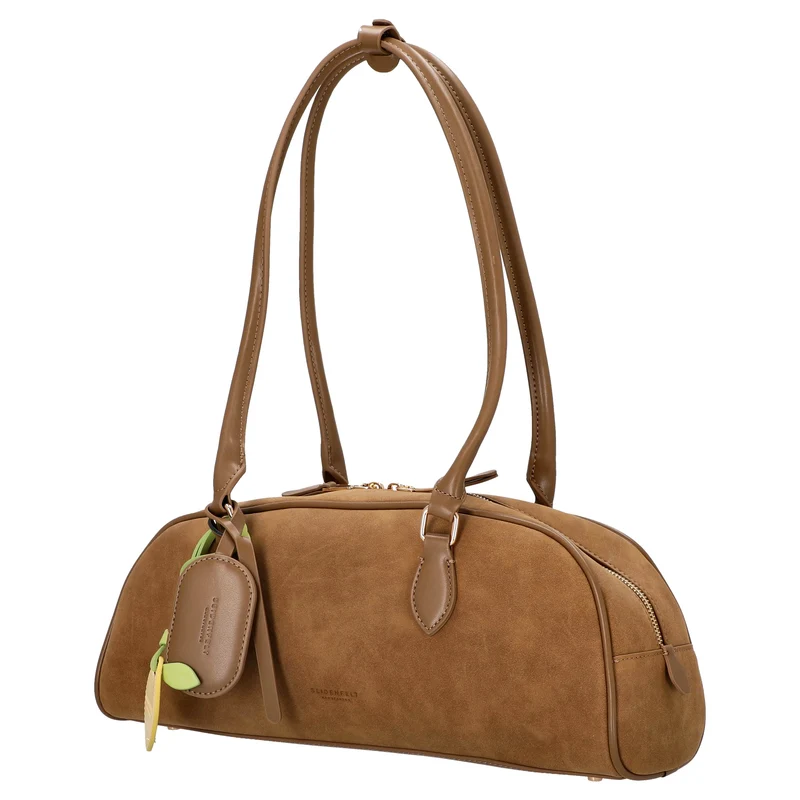 Seidenfelt Nibe - Schultertasche 39 cm (sweet caramel)