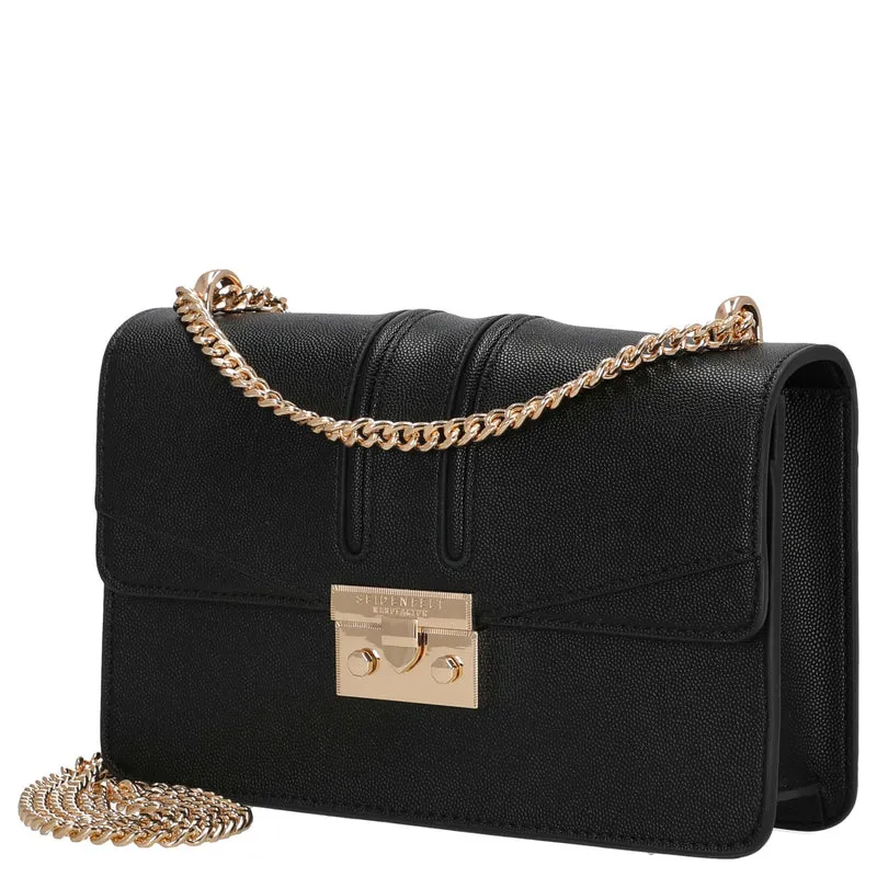 Seidenfelt Roros East-West - Umhängetasche 23 cm (black/gold)