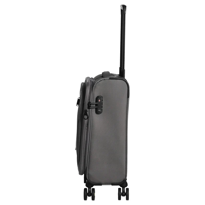 D&N Travel Line 9704 - 4-Rollen-Kabinentrolley S 55 cm (grey)