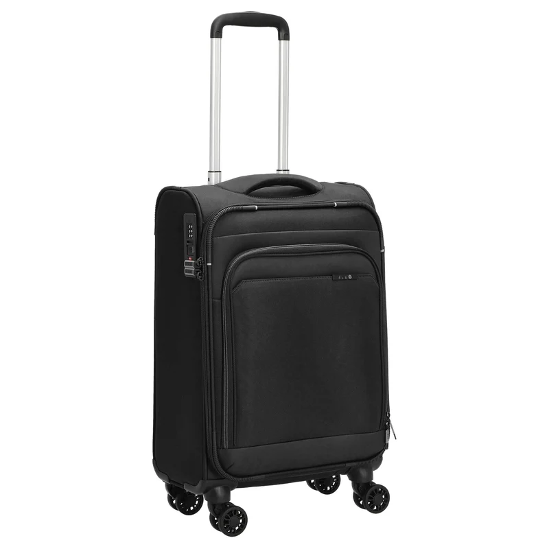 D&N Travel Line 9504 - 4-Rollen-Kabinentrolley S 55 cm (black)
