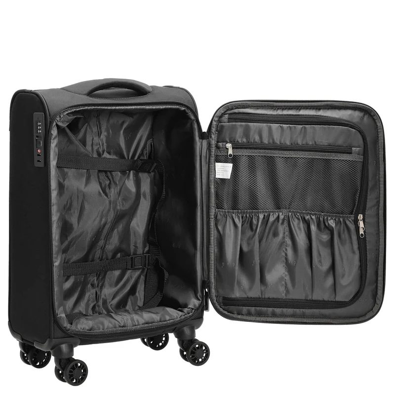 D&N Travel Line 9504 - 4-Rollen-Kabinentrolley S 55 cm (black)