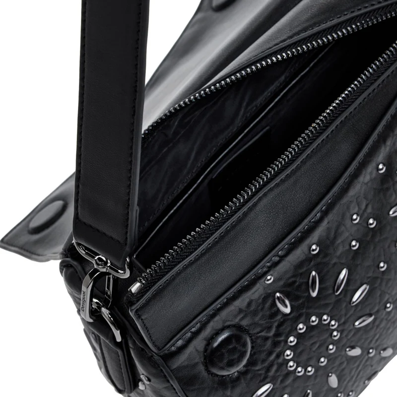 Desigual Metal Dandelion Phuket - Schultertasche Mini (black)