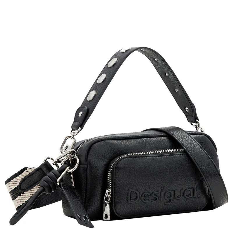 Desigual Half Logo - Umhängetasche 22 cm (black)