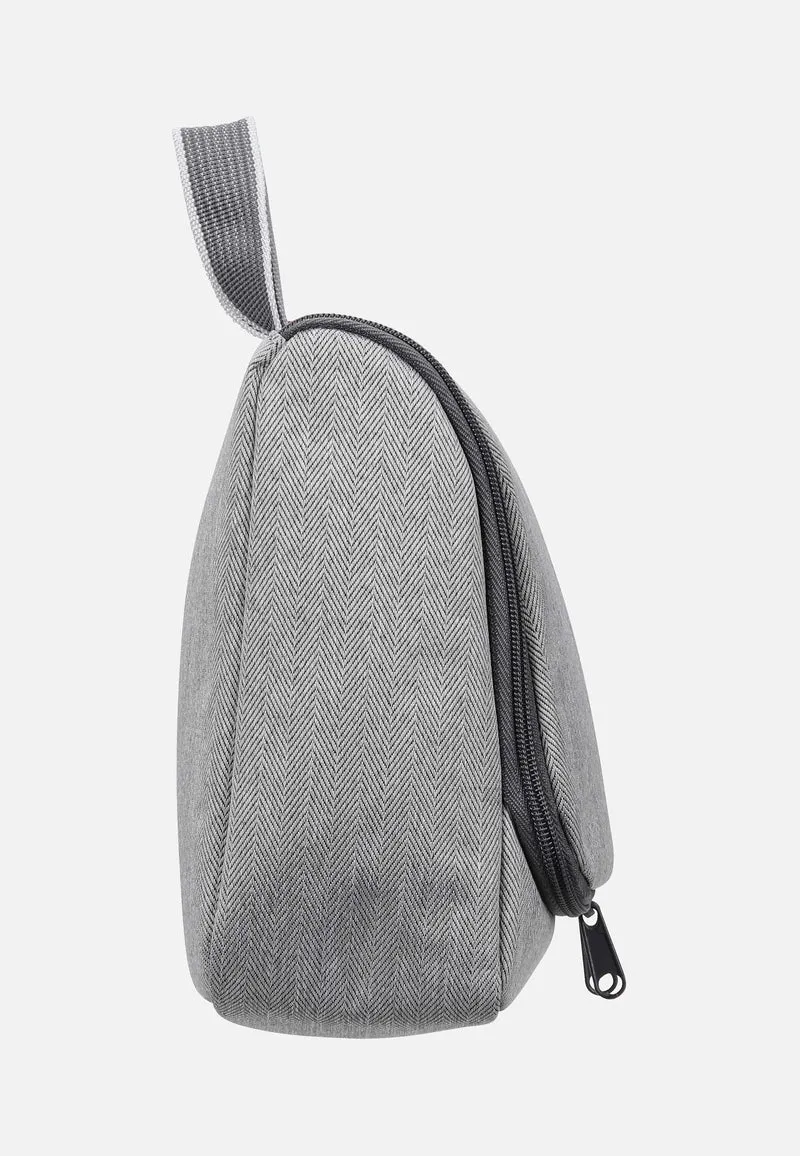 Toiletbag L Herringbone Grey - Kulturbeutel