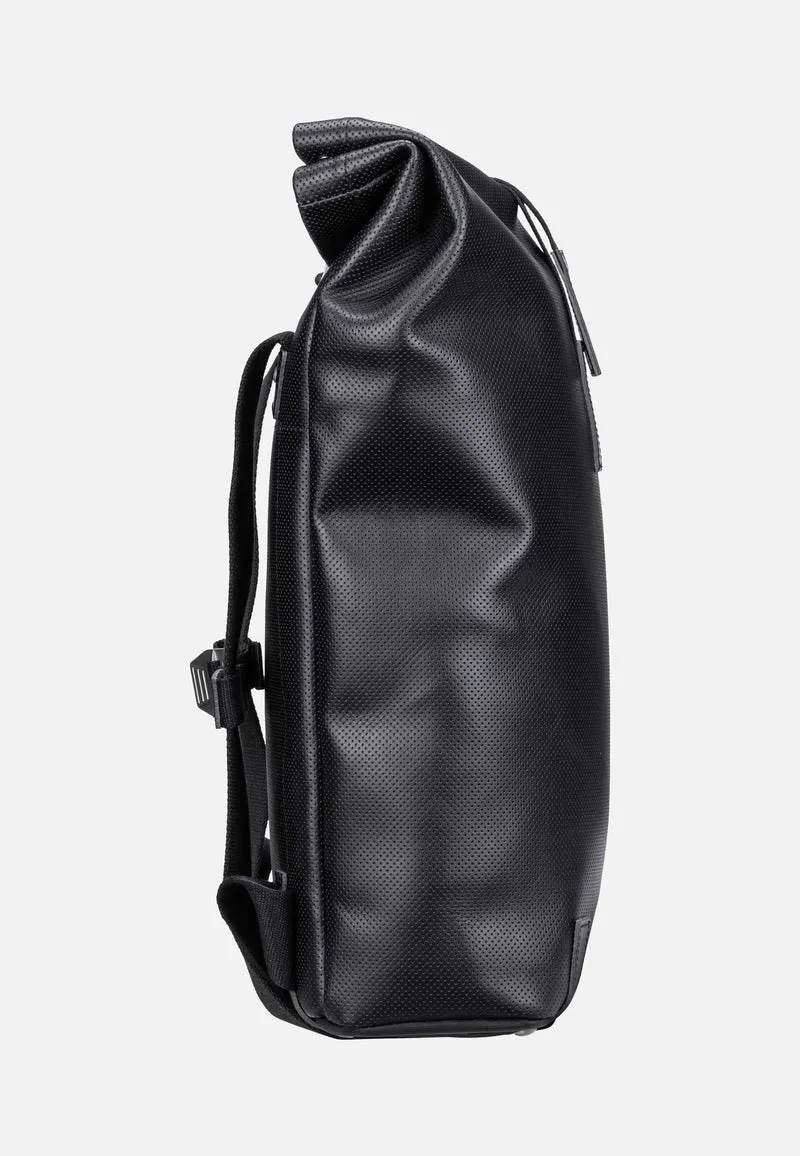 Pickwick Reflective Leather 12 L Black - Rolltop Rucksack