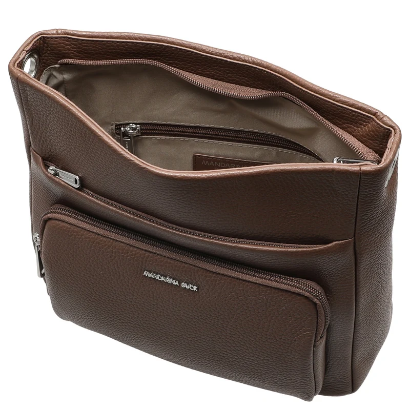 Mandarina Duck Mellow Leather - Umhängetasche M 30 cm (milk chocolate)