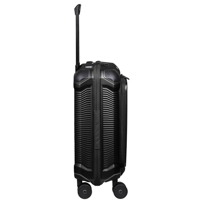 Travelite Millennium - 4-Rollen-Kabinentrolley mit Vortasche S 55 cm (black)