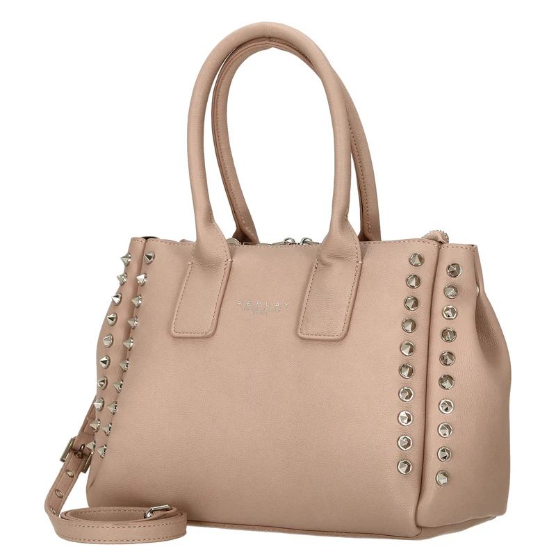 Replay - Handtasche Umhängetasche 32 cm (pink brown)