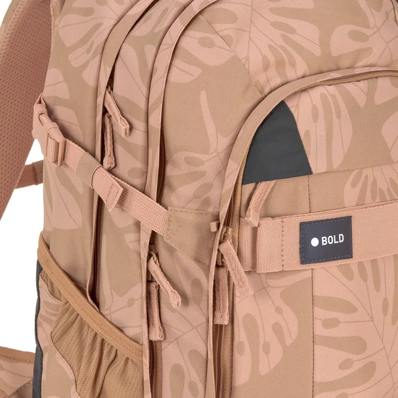 Lässig Bold Origin - Schulrucksack 46.5 cm (Leaves Caramel)