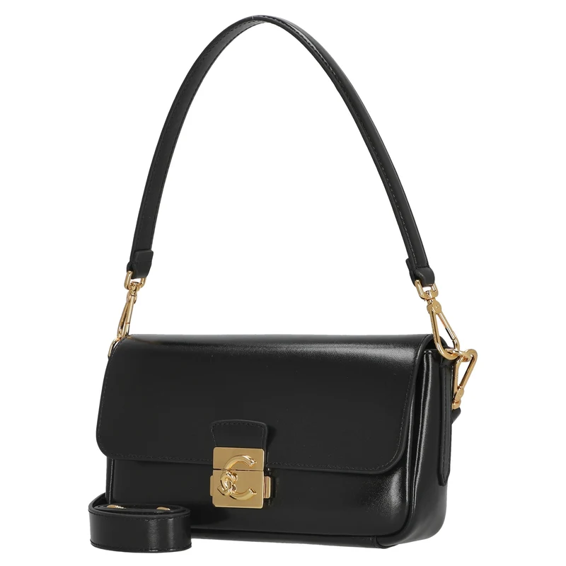 Coccinelle C-Me Lock Shiny Medium - Schultertasche 24 cm (noir)