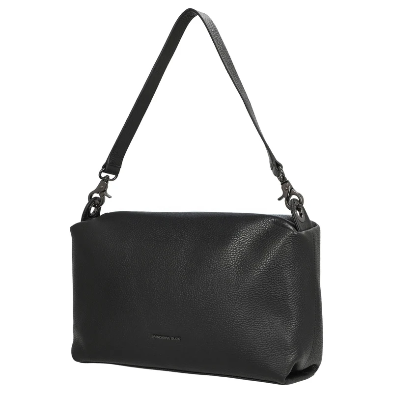 Mandarina Duck Mellow Leather Hobo - Schultertasche 30 cm (nero)