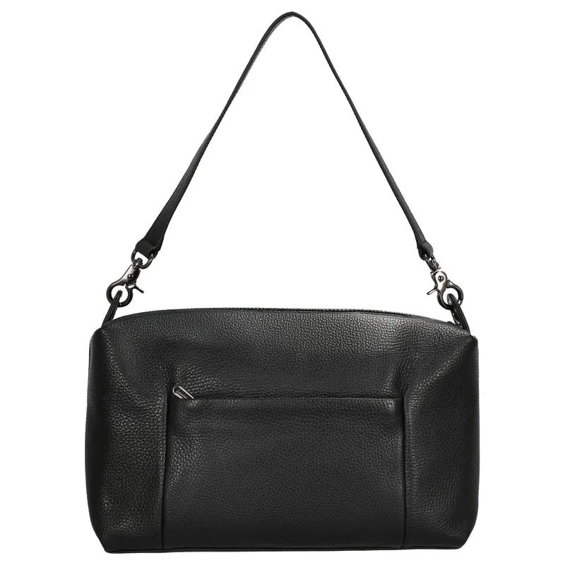 Mandarina Duck Mellow Leather Hobo - Schultertasche 30 cm (nero)