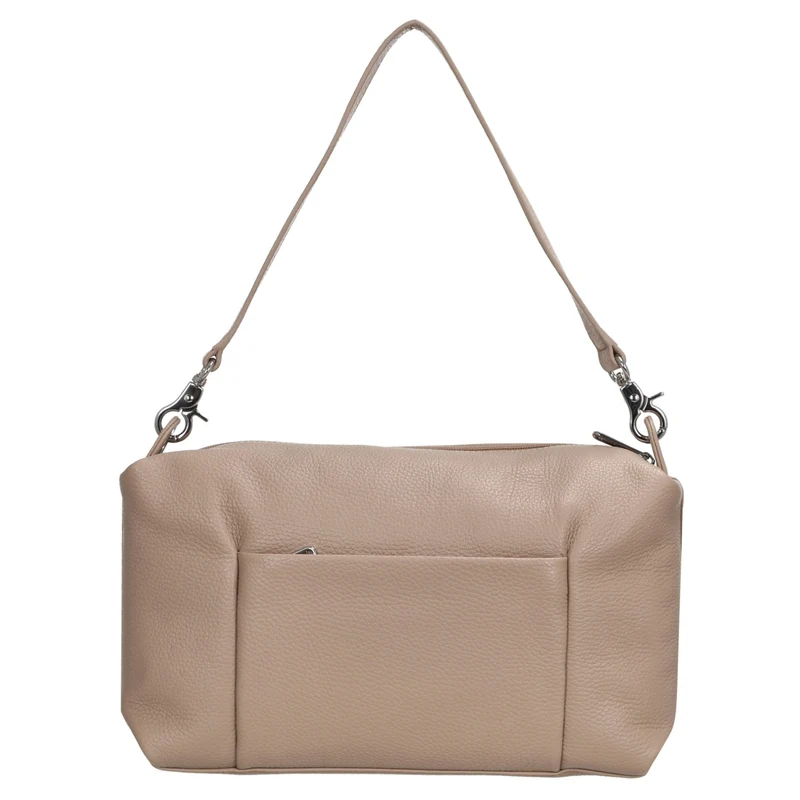 Mandarina Duck Mellow Leather Hobo - Schultertasche 30 cm (warm taupe)