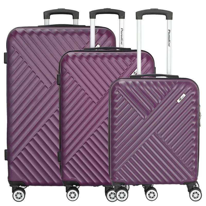 Paradise by CHECK.IN Kingston - 4-Rollen-Trolley Set 3tlg. (lila)