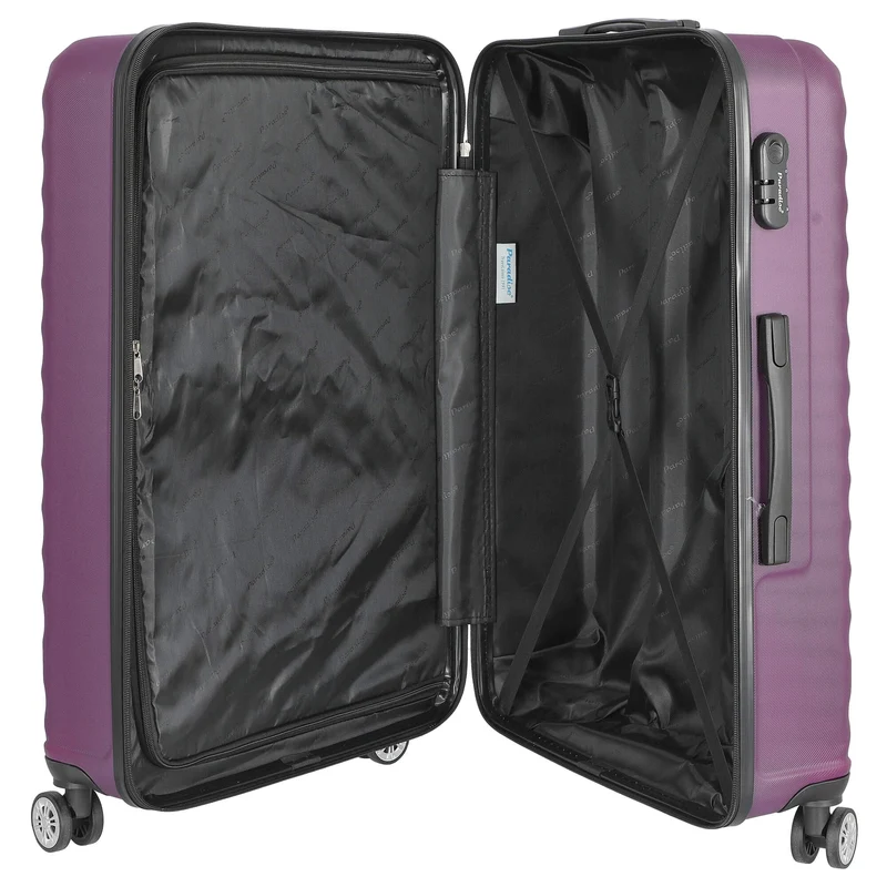 Paradise by CHECK.IN Kingston - 4-Rollen-Trolley Set 3tlg. (lila)