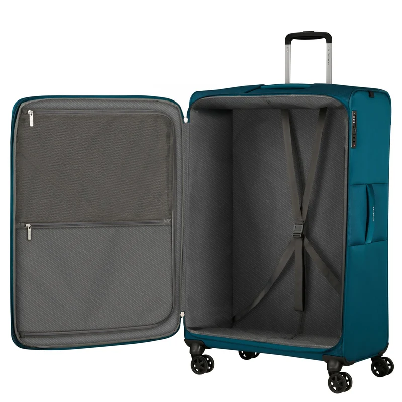 Samsonite Base Breeze - 4-Rollen-Trolley 81 cm erw. (petrol blue)