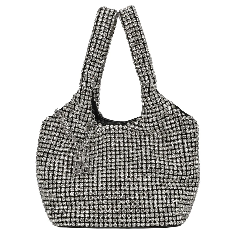 HUGO Women's Liora - Henkeltasche 14 cm (silver)