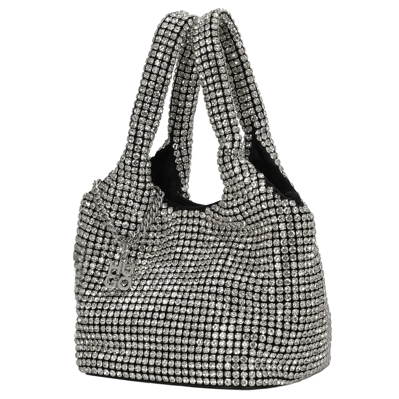 HUGO Women's Liora - Henkeltasche 14 cm (silver)