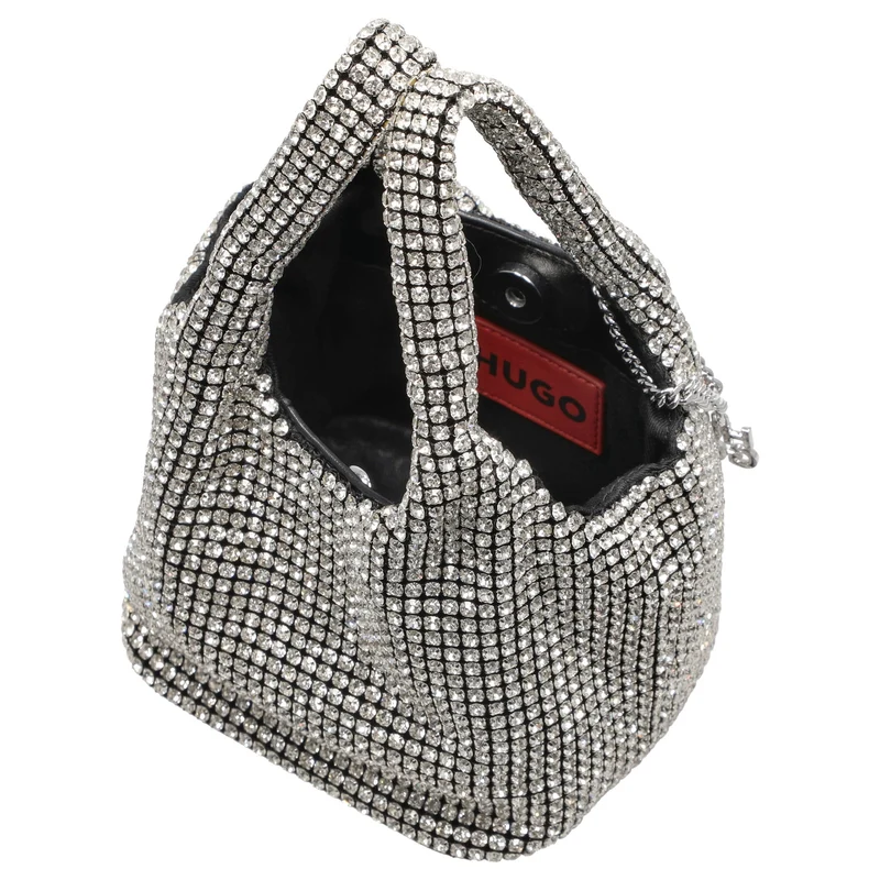 HUGO Women's Liora - Henkeltasche 14 cm (silver)