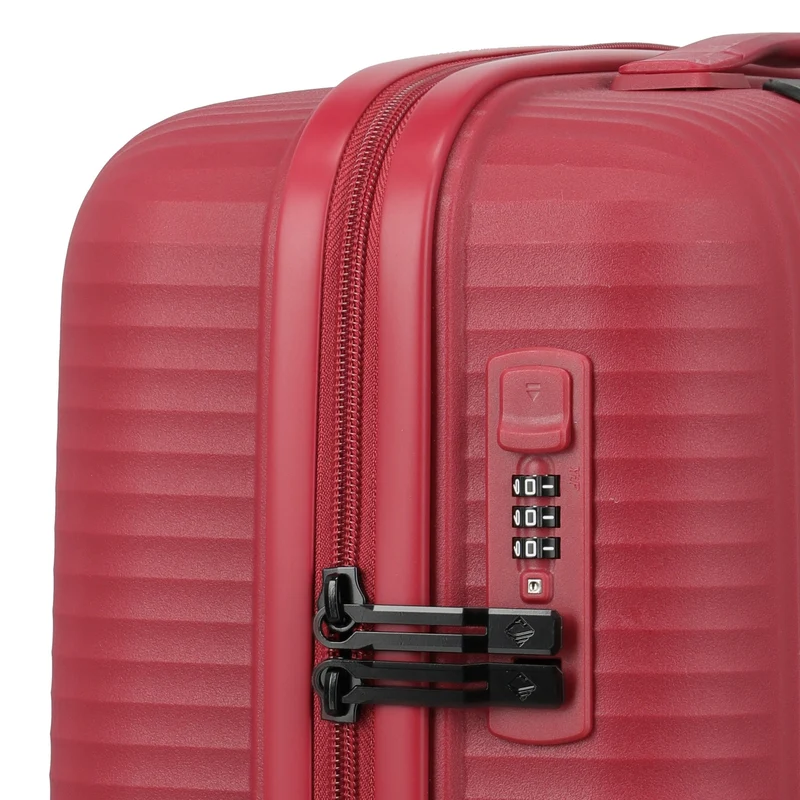 Travelite Air Stripe - 4-Rollen-Kabinentrolley Slim 55 cm (red)