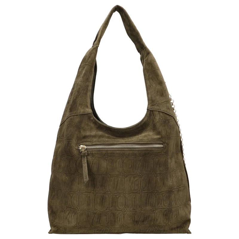 FREDsBRUDER Velvet Wild Hobo - Schultertasche 39 cm (khaki)