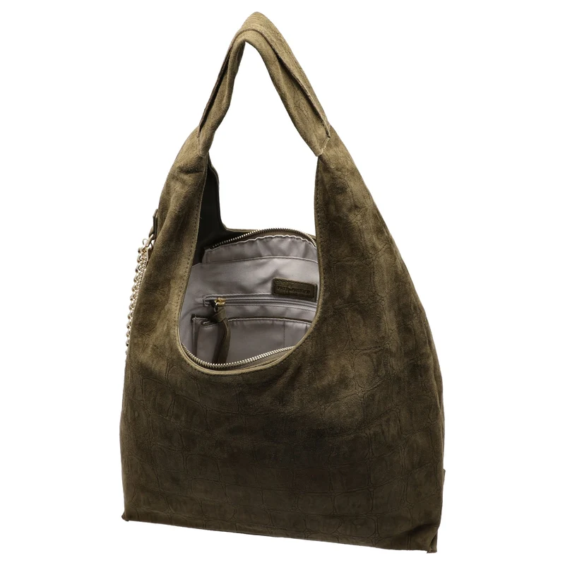FREDsBRUDER Velvet Wild Hobo - Schultertasche 39 cm (khaki)