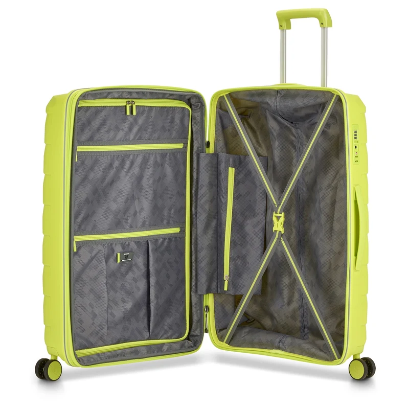 Roncato Skyline 2.0 - 4-Rollen-Trolley M 70 cm erw. (cyber lime)
