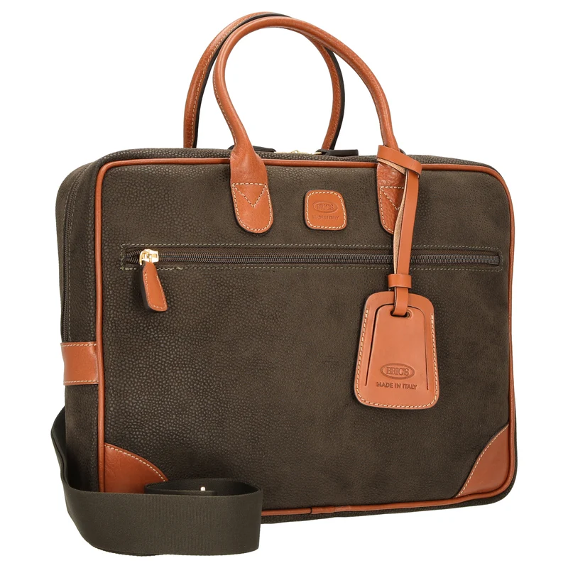 Brics Life Briefcase - Laptoptasche 38 cm (olive)