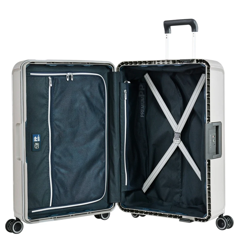 Eminent VERTICA - 4-Rollen-Trolley 68 cm (hellgrau)
