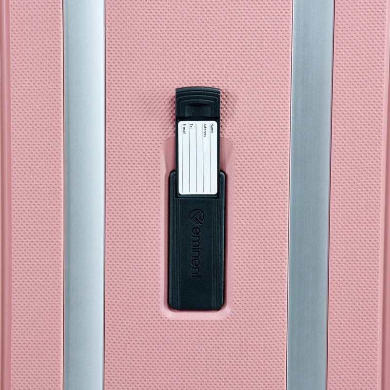 Eminent VERTICA - 4-Rollen-Kabinentrolley 55 cm (grau/rosa)