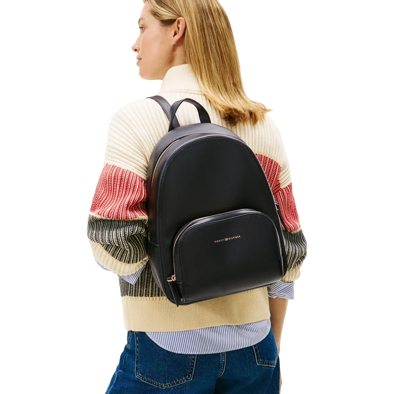 Tommy Hilfiger Logo - Rucksack 37 cm (black)