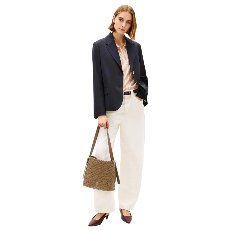 Tommy Hilfiger Braided - Schultertasche 29 cm (nordic taupe)