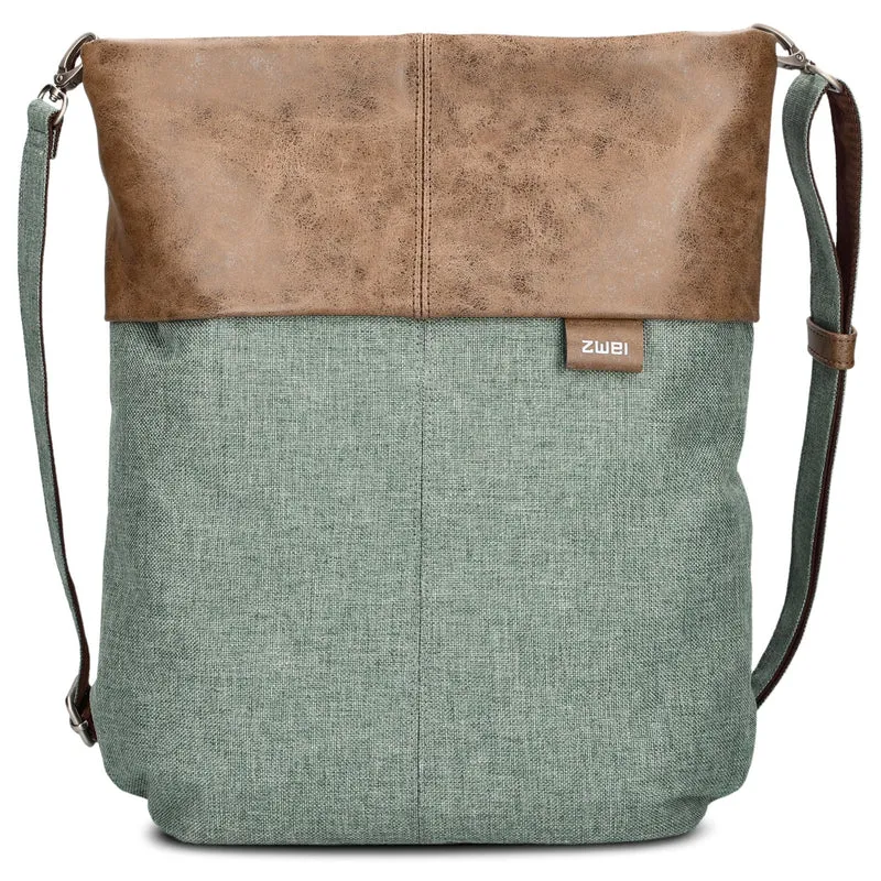 zwei Olli OR12 - Umhängetasche/Rucksack 34 cm (eucalyptus)